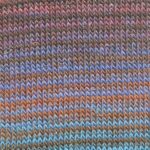 0201- Peach Brown Blue Multi - Mille Colori Socks & Lace Luxe